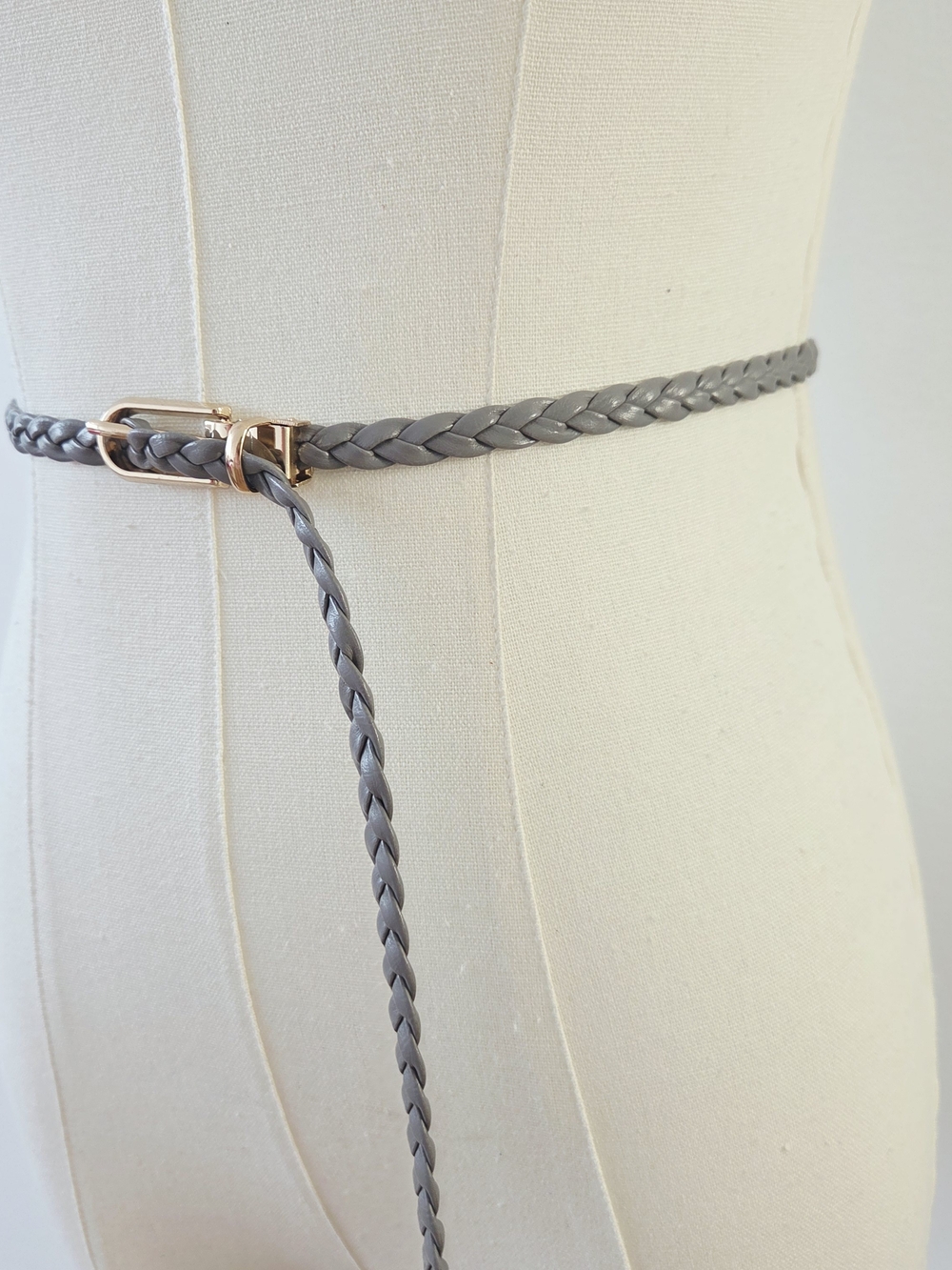 Gray Braided Belt - Picture 7 of 8